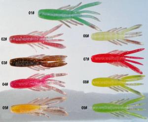 China New design best sale 7.3g 7.5cm artifical soft fishing lure wholesale