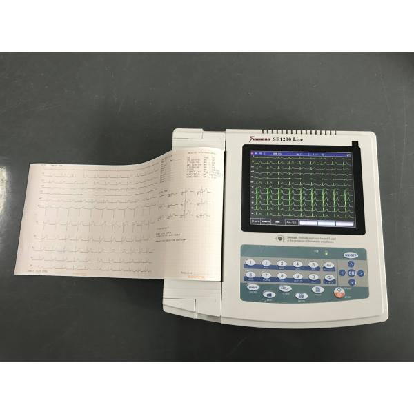 Gray Handheld Medical Equipment Portable ECG Machine SE1200lite 12 Channel