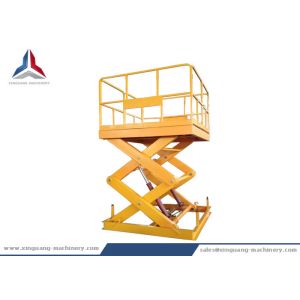 Stationary Hydraulic Scissor Lift Table with 2000kg Load Capacity