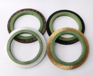 China Pig Hair Brush Wheels For Finishing Machine Textile Dyeing Machine wholesale
