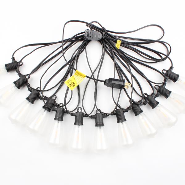 Outdoor Patio String Lights ST38 Edison Style Frosted Bulb String Lights Garden Backyard Party Wedding Outdoor String Lights