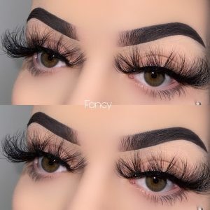 Reusable Fluffy Mink Lashes , Natural Look Vegan Cruelty Free Lashes