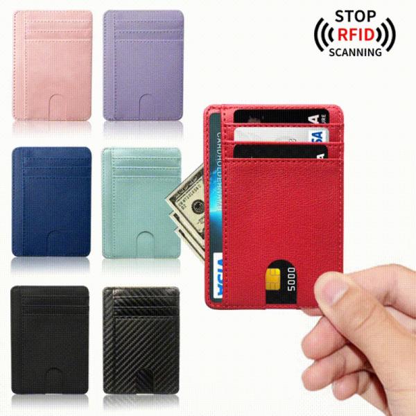 Durable Carbon Fiber RFID Wallet for Safe Business Card Storage 0.1kg Package Weight