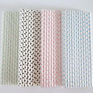 China Custom Colorful Plastic And Paper Straws Disposable Drink Biodegradable wholesale