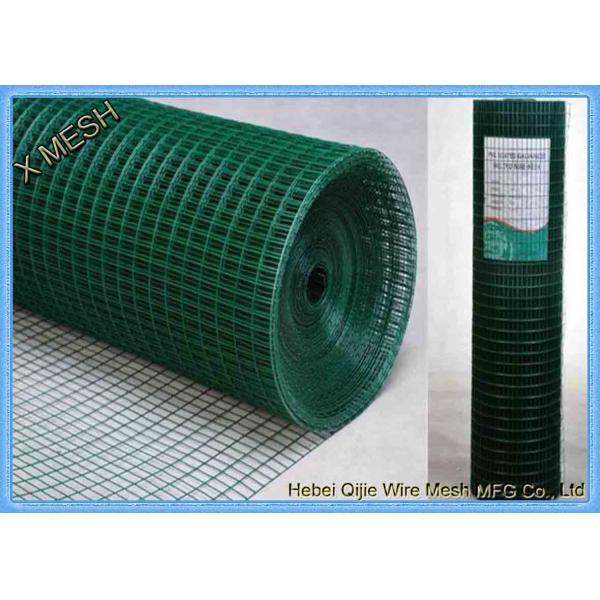 Green PVC 2mm Welded Wire Mesh Roll After Electric Galvanized with 3/4" Hole Size