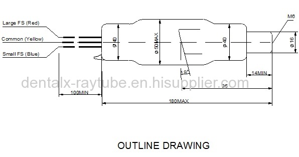 100KV High Vacuum X Ray Machine Tube , Fluoroscopy X Ray Tube For C Arm Machine