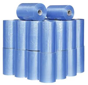 China Transparent Blue Polyvinyl Chloride PVC Film 30 Micron PVC Heat Shrink Wrap Roll on sale