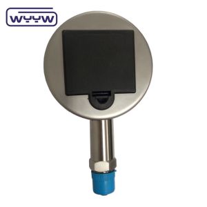 LCD Display Digital Manometer Pressure Gauge 100 bar Bottom Mount