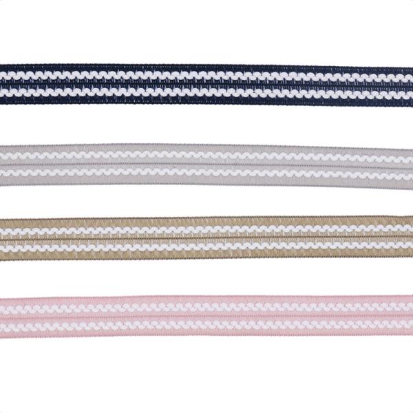 Flat Braided Cotton 1.2cm Custom Jacquard Ribbon