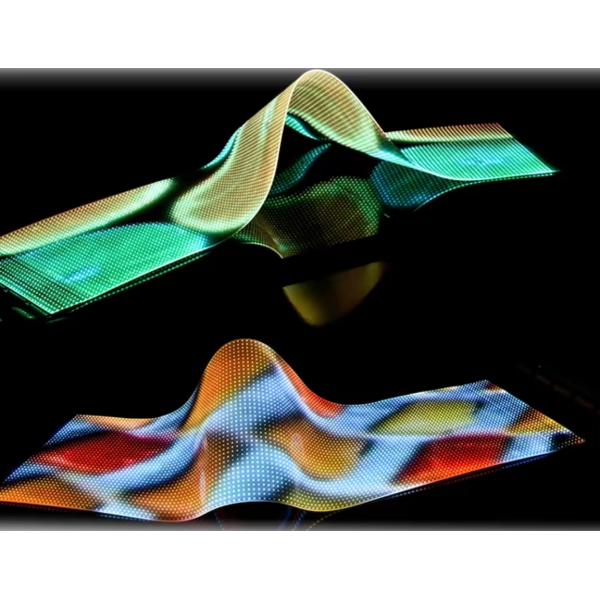 Indoor Ultra-Thin P10 Flexible Transparent LED Display with 90% Transparency and 3500 Nit Brightness Shopping Mall Advertising Display