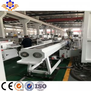 China High Capacity Pipe Extrusion Machine , Double Strands PVC Pipe Making Machine wholesale