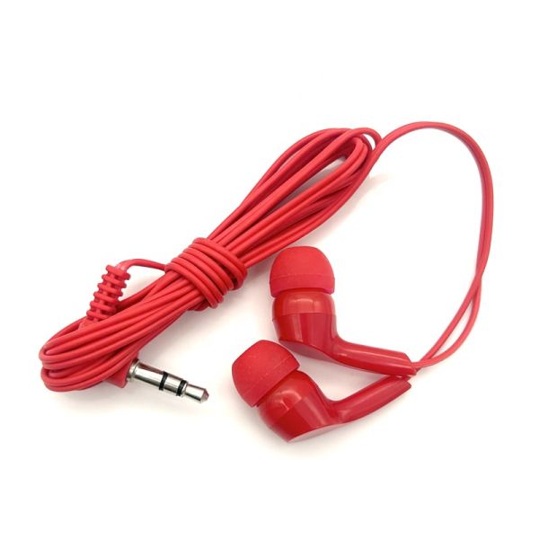 Comfortable Convenient Disposable Earphones Model HE-005 PVC ABS Airplane Headphone with Private Mold and Durable Design