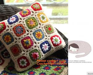 China Crochet bed pillow Daisy hand-woven cushion covers Decorative Cushion flower cushion Weddi wholesale