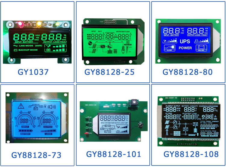Monochrome HTN 7 Segment Display with 6 O' Clock Viewing Angle Customized Size Inverter LCD Screens from LCD