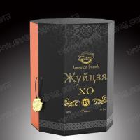 China Luxury PU Leather Cardboard Packaging For Brandy Wine Gift Box for sale
