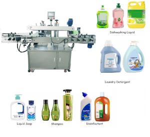 China Auto Conveyor Plastic Flat Bottle Sticker Labeling Machine Maker For Jars 400KG wholesale