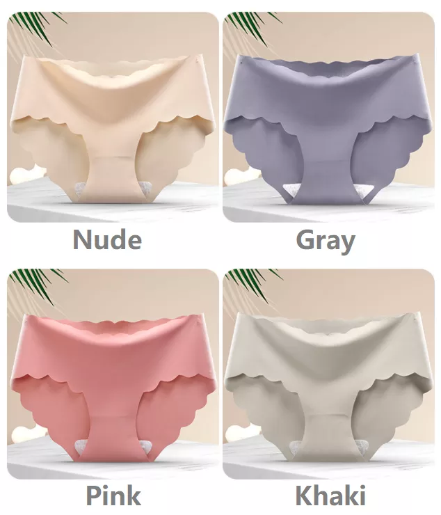 M-XXL Ice Silk Seamless Underwear One Piece Breathable Women Underwear