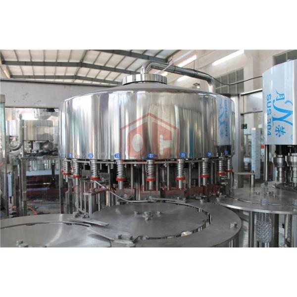 Gravity Plastic Bottle Filling Machine With Shrink Wrapping Equipment 4 in 1