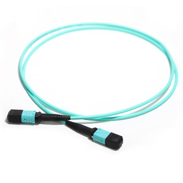 50/125 MTP MPO Fiber Optic Patch Cord OM3/OM4 8/12/24F G657A1 12C 24C For Telecom