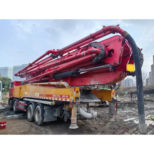 2021 Used 56m Concrete Pump Truck with Sany Self-Made Chassis Diesel Powered