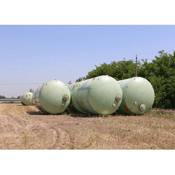 Vertical Harmless Water Treatment Smooth FRP Storage Tank Cross Wound Antiseptic