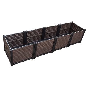 China 40x40x36cm DIY Deep Rectangle Versailles Plastic Planter Boxes on sale