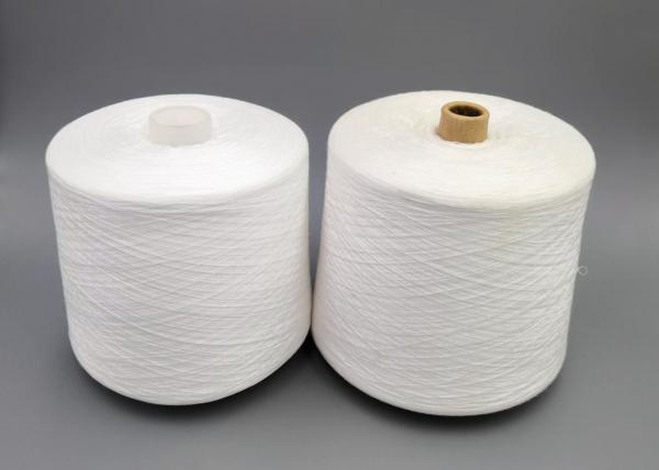 Quality Spun Polyester Yarn Raw White 30/2 Paper Cone For Jeans, Handbags, Sewing of keyhole And Fastener for sale