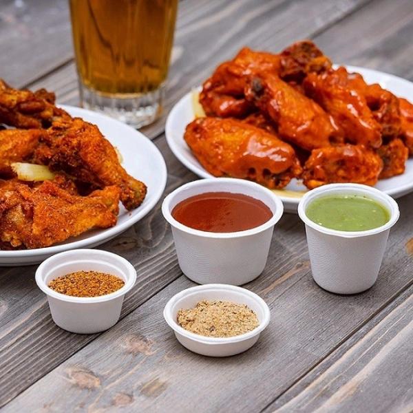 Sustainable Biodegradable 4oz Sugarcane Bagasse Disposable Hot Cups With Lids