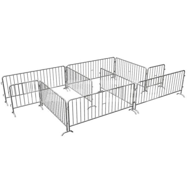 Steel Portable Barricade Steel Pedestrian Crowd Control Fence
