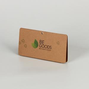 China Sustainable Kraft Paper Header Cards Customized Logo Offest Printing wholesale