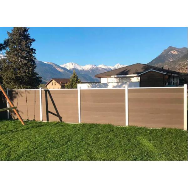 1.5M 1 WPC Fence Panels Dampproof ECO Friendly Composite Decorative Fence Panels
