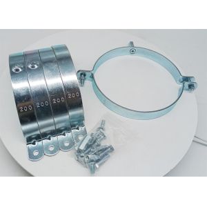 China 200mm Electro Galvanized Pipe Clamp OEM / ODM on sale