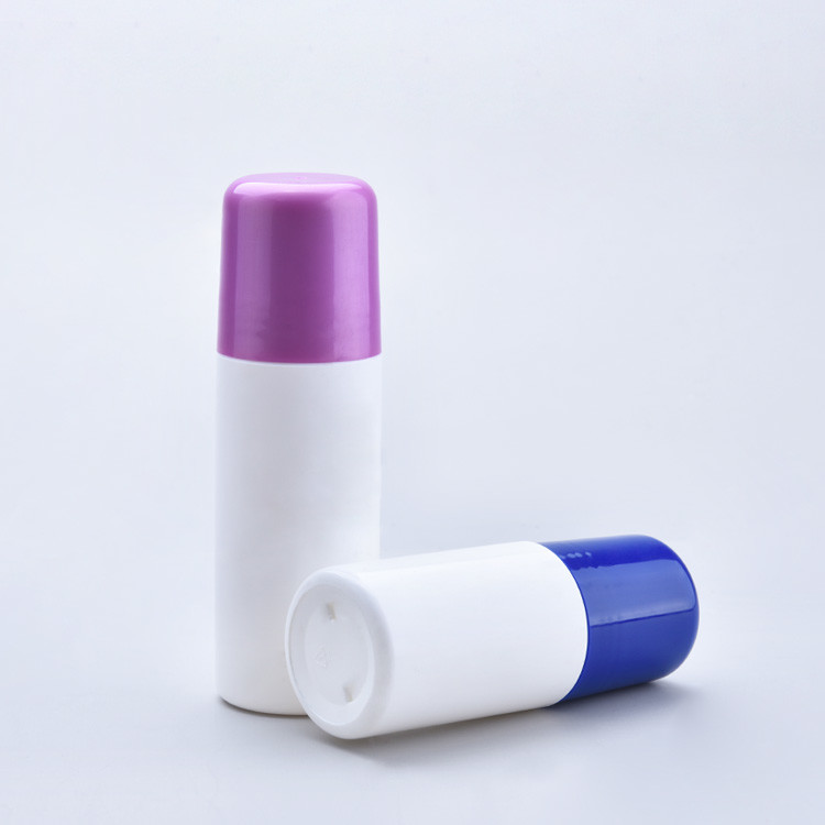 China 60ml Large Roller Ball Bottles Plastic Deodorant Roll On Bottle on sale