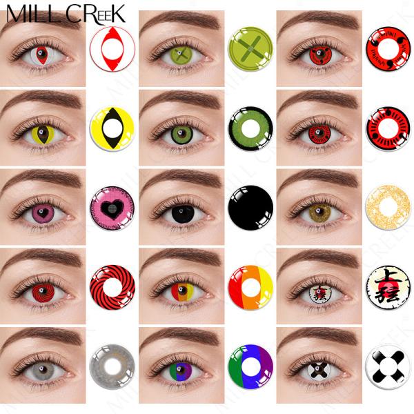 KSSEYE Halloween Cosplay Crazy Color Contact Lenses 8.6mm