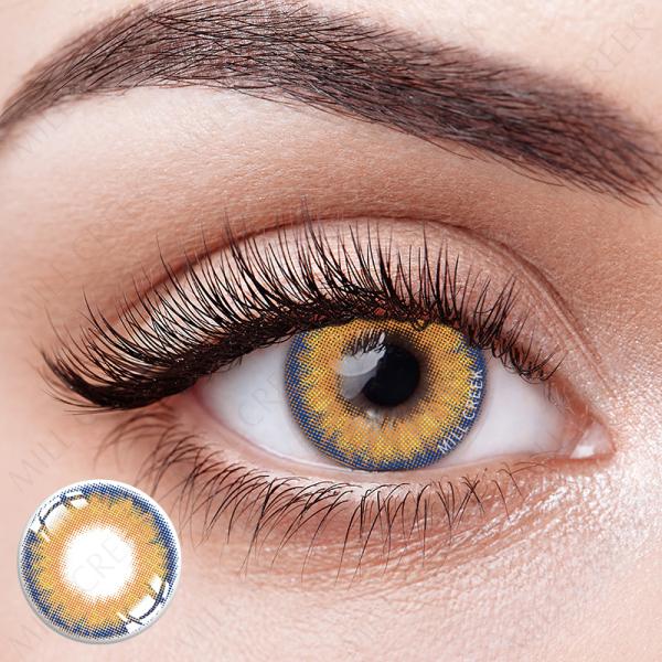 14mm Non Prescription Realistic Natural Color Contact Lens For Dark Eyes