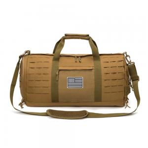 China Tan Color Durable Duffel Bag 40L Sport Gym Bag With Anti Slip Mat wholesale
