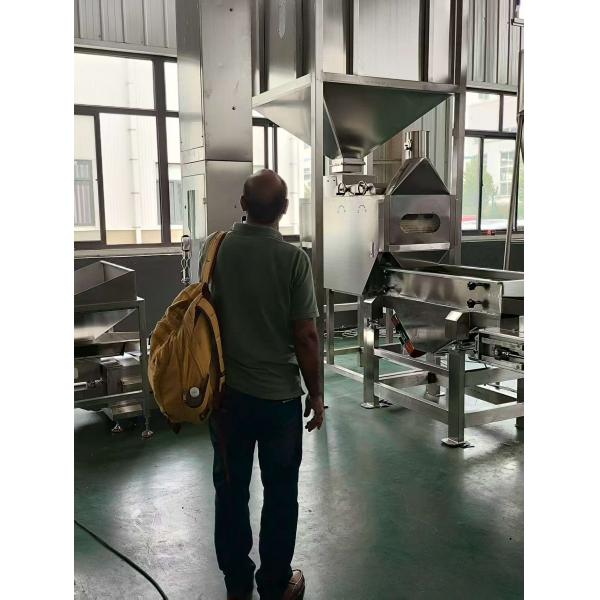Peanut Slitting and Blanching Machine with SUS304 Construction for Efficient Peanut Processing
