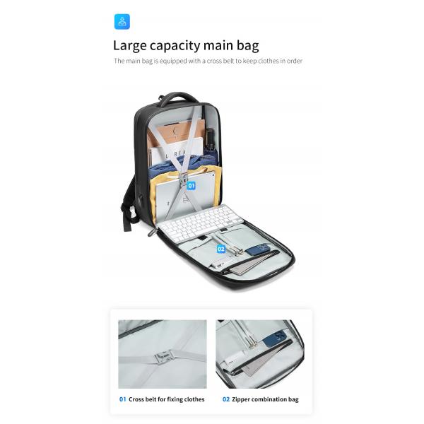 Factory hot sell custom black backpack men light Laptop Bags high quality school backpack fashion backpack bag