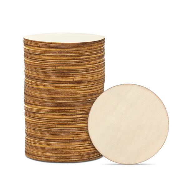 Round Graffiti Wooden Craft Custom Sublimation Wooden Coaster