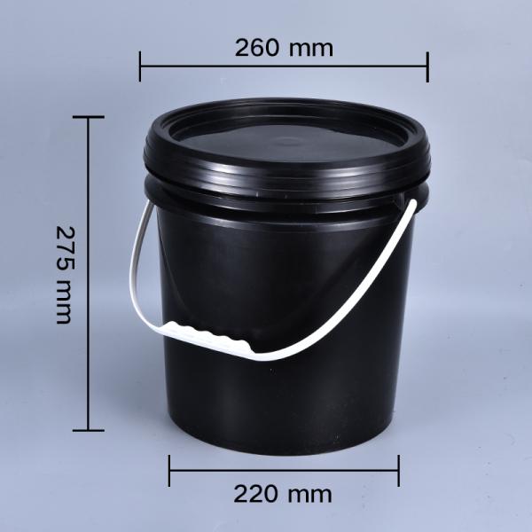 10L Food Grade Plastic Paint Bucket With Lid And Handle Tamper Evident Container