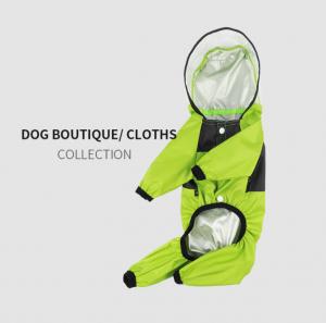 China Breathable Lightweight Dog Raincoat Hooded Poncho wholesale