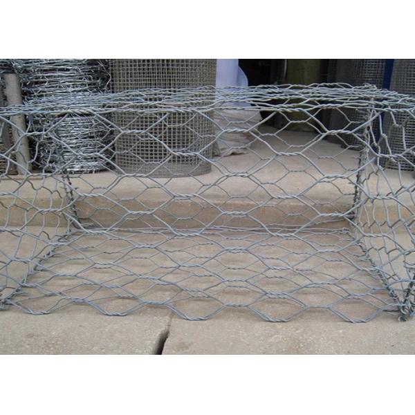 China Flood Control 2X1X1m 2.7mm Pvc Coated Gabion Baskets wholesale