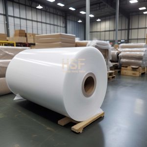 China 80 μm opaque white CPP silicone coated release film for label, tape and adhesive manufacturing, medical and surgical app on sale