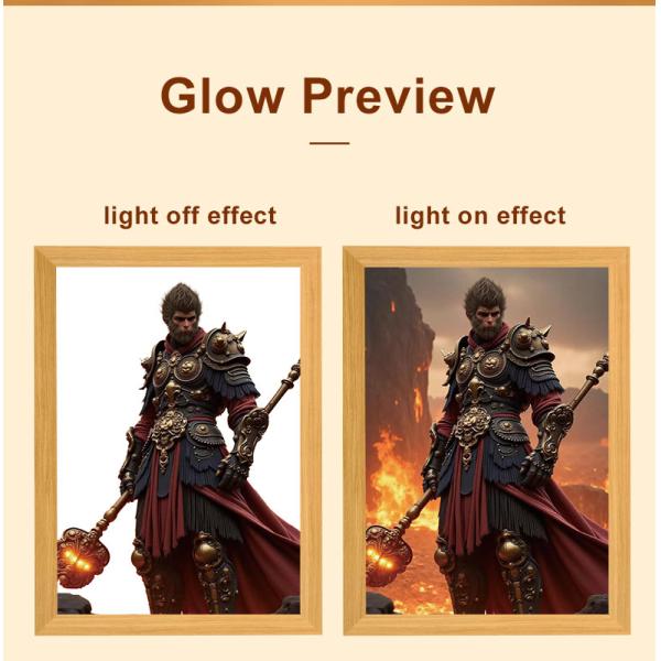 Elegant and Stylish Desktop Atmosphere Lamp for Black Myth Monkey King Night Light