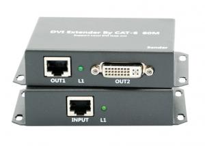 China 1080P 60m Cat5e DVI Extender Over IP Video Network Cable Lan wholesale