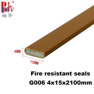 China Hard PVC Shell Heat Resistant Seal Fireproof Intumescent Sealing on sale