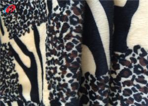 China Eco-friendly Printed Brushed Knit Polyester Velvet Fabric Export Orders For Garments wholesale