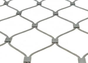 China Flexible Inox Stainless Steel Wire Rope Mesh Knotted Ferruled wholesale