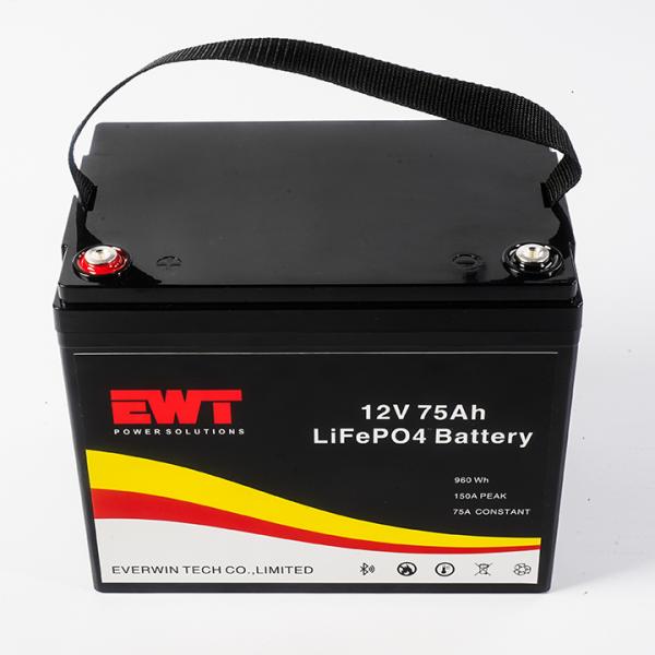 12V Replacement Lithium Iron Phosphate Battery 12.8V 75Ah Electric Folklifts LiFePO4 Lithium LFP Battery Pack
