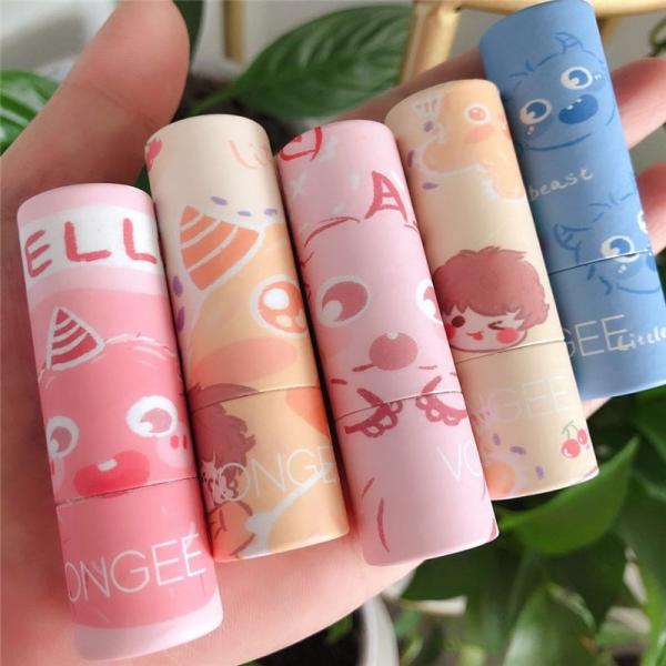 Twist Up Cosmetic Paperboard Lip Balm Tubes Reusable Biodegradable